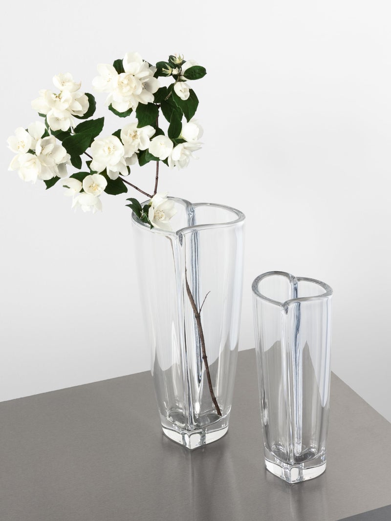 Orrefors Heart Vase, Large - 6719813 , White - Image 2
